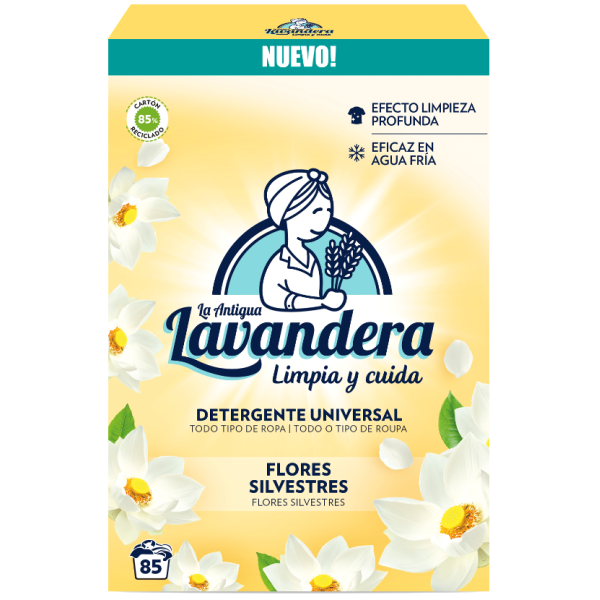 Пральний порошок Lavandera Universal white flowers, 4.675 кг (85 прань)
