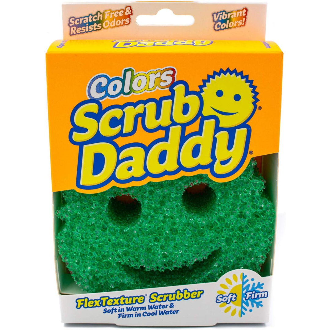 Губка для чищення Scrub Daddy різні кольори, 1шт коробка (Made in USA, зелена)