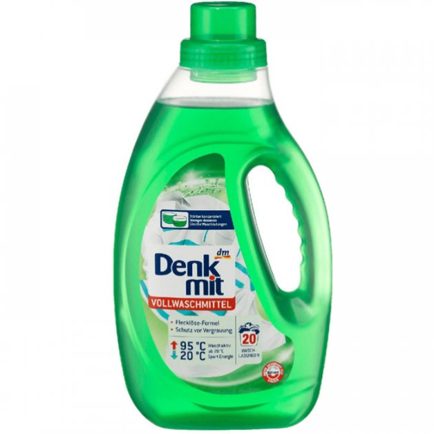 Denkmit рідкий порошок Voll для білого 1.1L