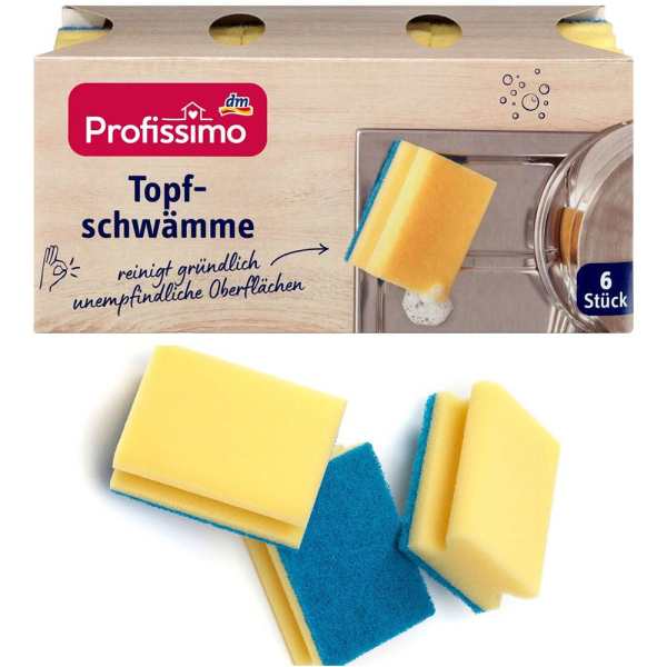 Profissimo губки для миття каструль і сковорідок 6шт.
