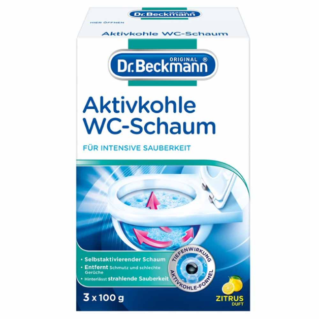 DrBeckmann очисник для унітазу Aktivkohle WC-Schaum 3 х 100г 