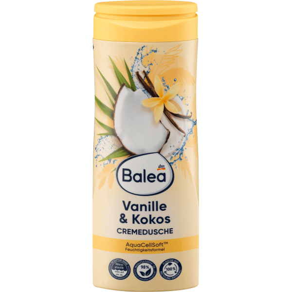 Balea гель для душу ваніль та кокос 300мл