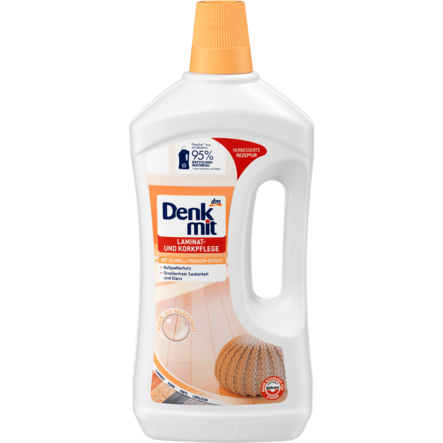 Засіб для чищення ламінату Denkmit, 1л. (Німеччина) Denkmit Bodenreiniger Laminat- und Korkpflege, 1 l