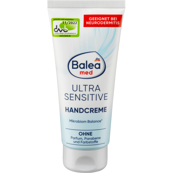 Крем для догляду за шкірою рук Balea Handcreme Med Ultra Sensitive 100мл Німеччина