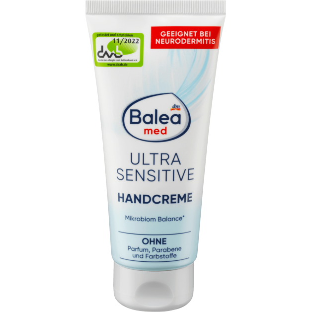 Крем для догляду за шкірою рук Balea Handcreme Med Ultra Sensitive 100мл Німеччина