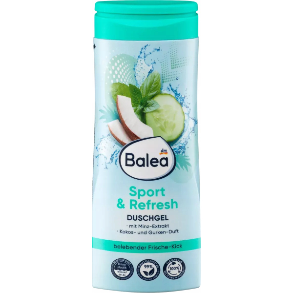 Зволожувальний гель для душу Balea Sport & Refresh, 300 мл