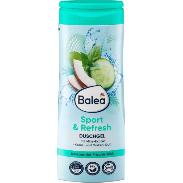 Зволожувальний гель для душу Balea Sport & Refresh, 300 мл