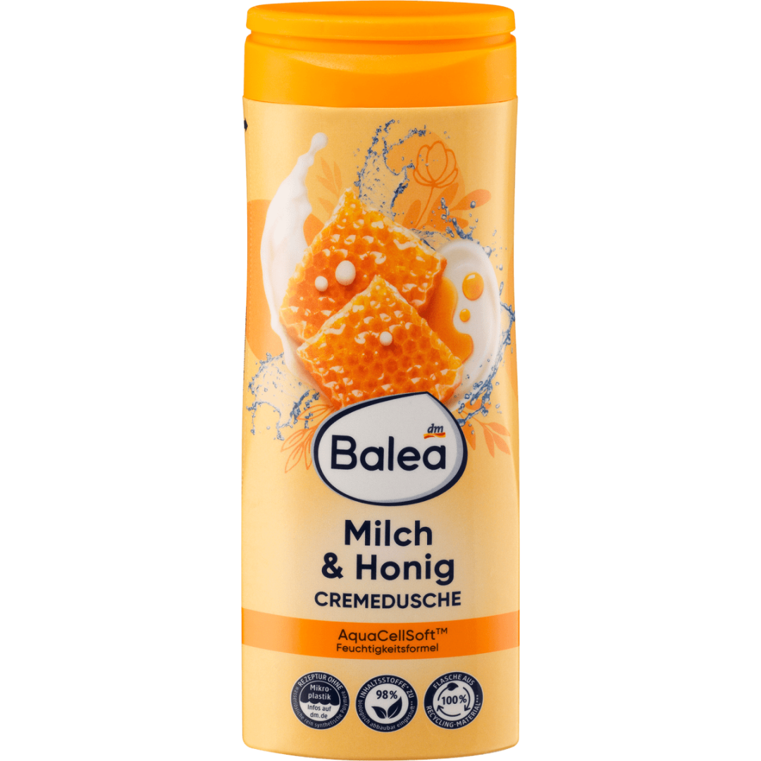 Крем- гель для душу Balea Milch & Honig, 300 мл