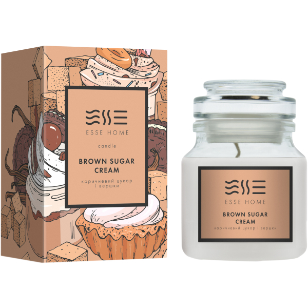 Парфумована свічка ESSE HOME Ваніль і кокос Vanilla Coconut 100г