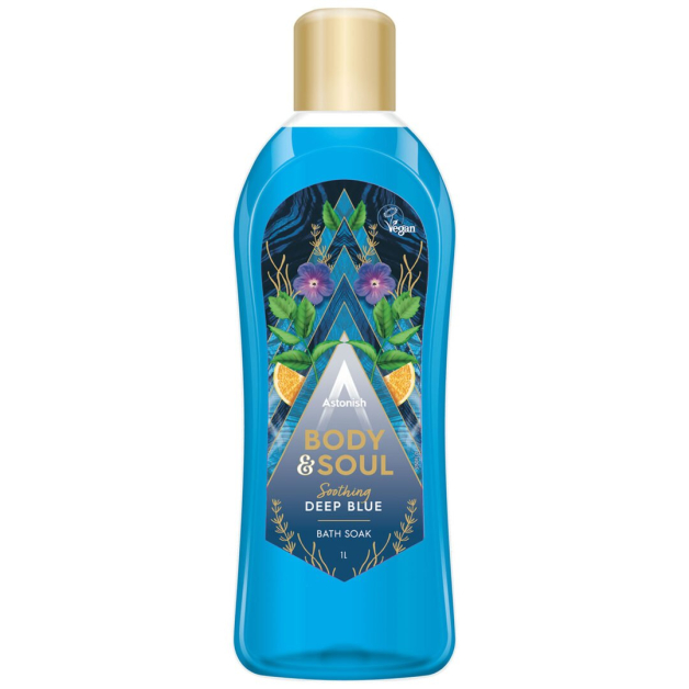 Піна для ванни Astonish Body&Soul Заспокійливий глибокий океан 950 мл