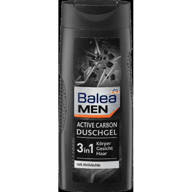 Гель для душу Balea Men 3in1 Active Carbon, 300 мл