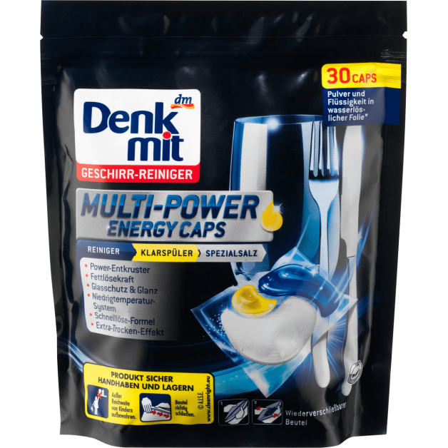 Таблетки для посудомийних машин Denkmit Multi-Power Energy 30 шт