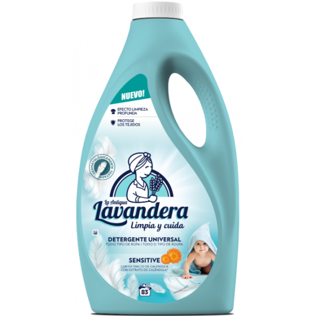 Гель для прання дитячої білизни Lavandera Sensitive, 2.49 л (83 прання)