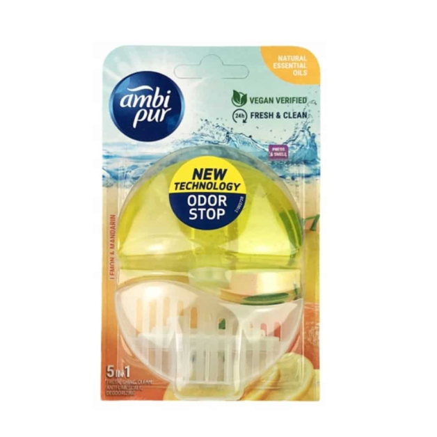Туалетний блок для унітаза Ambi Pur Lemon&Mandarin 55 мл