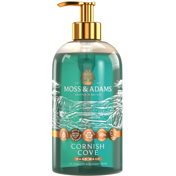 Мило для рук Moss & Adams Стимулююче Бухти Корнуолла 500 мл