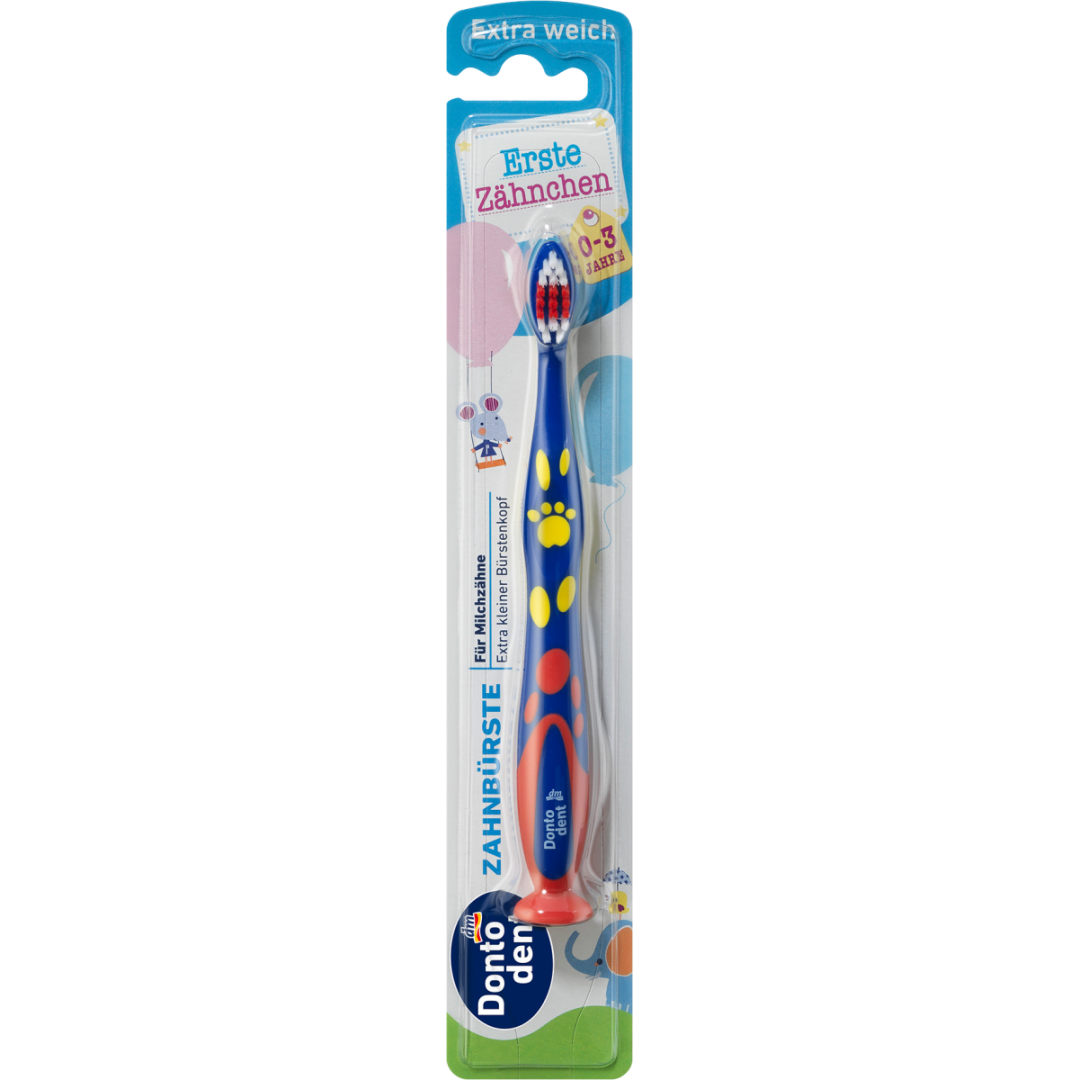 Дитяча зубна щітка Dontodent Extra Soft Перші зуби, від 0 до 3 років, 1 шт