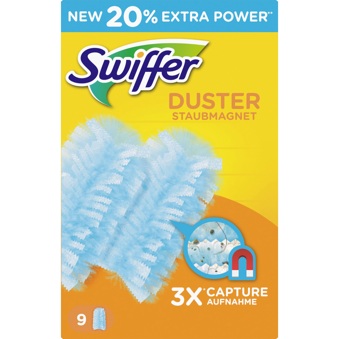 Змінні насадки Swiffer Duster, змінний блок пилових магнітів, 9 шт ЗАПАСКА