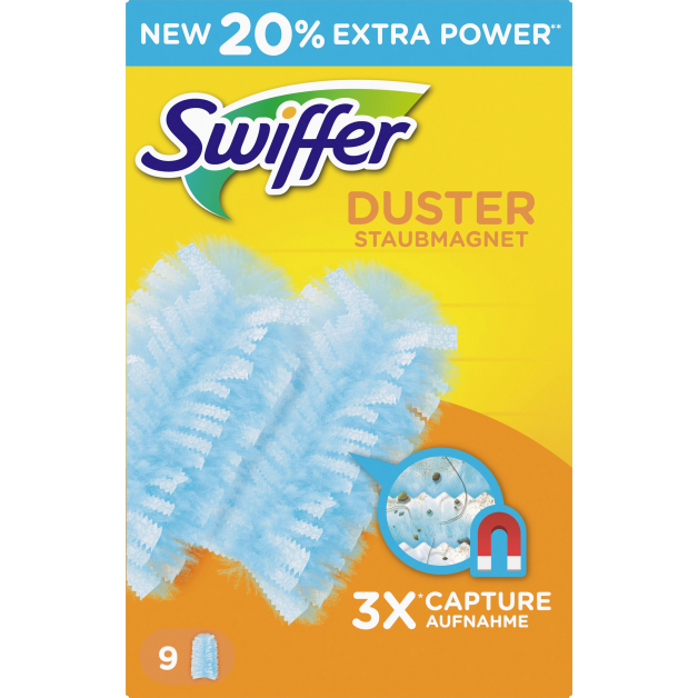 Змінні насадки Swiffer Duster, змінний блок пилових магнітів, 9 шт