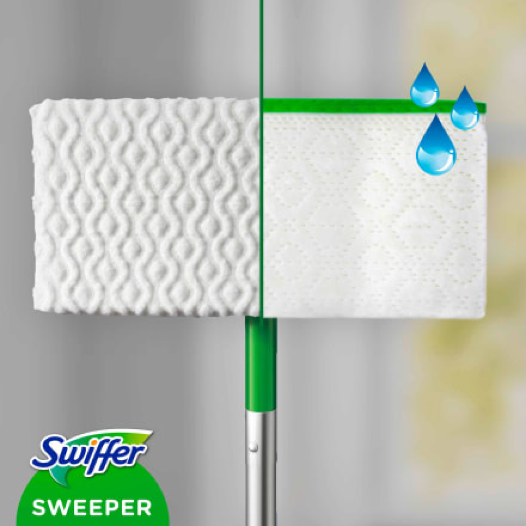 Швабра для миття підлоги Swiffer Kit плюс 8 сухих і 3 вологих серветки для збирання пилу з підлоги