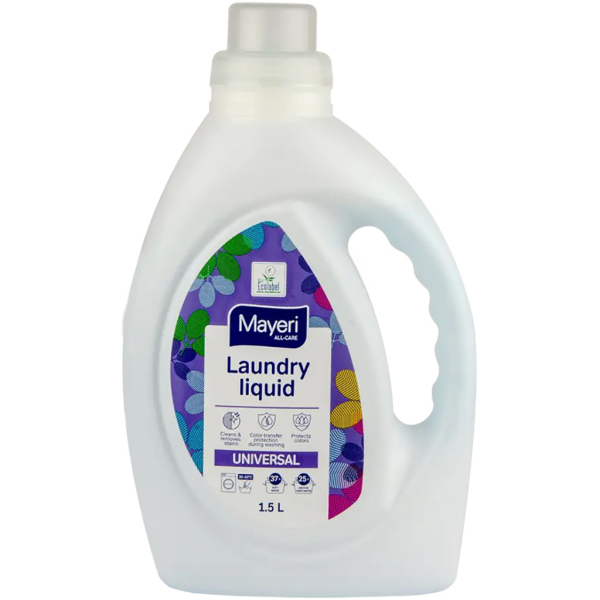 Універсальна ЭКО пральна рідина для прання білого та кольорового одягу в машинці або вручну Mayeri Laundry liquid Universal