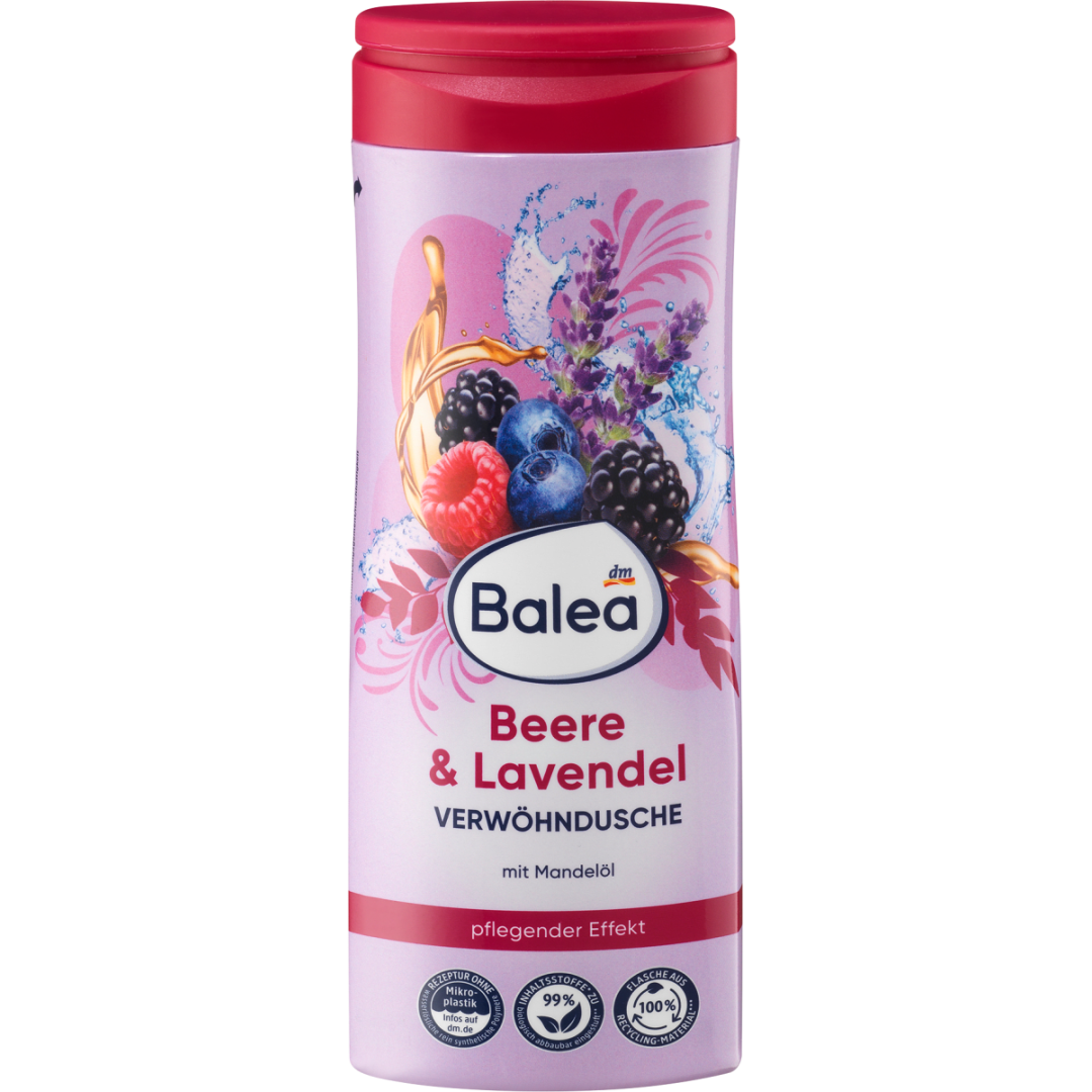 Крем-гель для душу Balea Beere & Lavendel, 300 мл