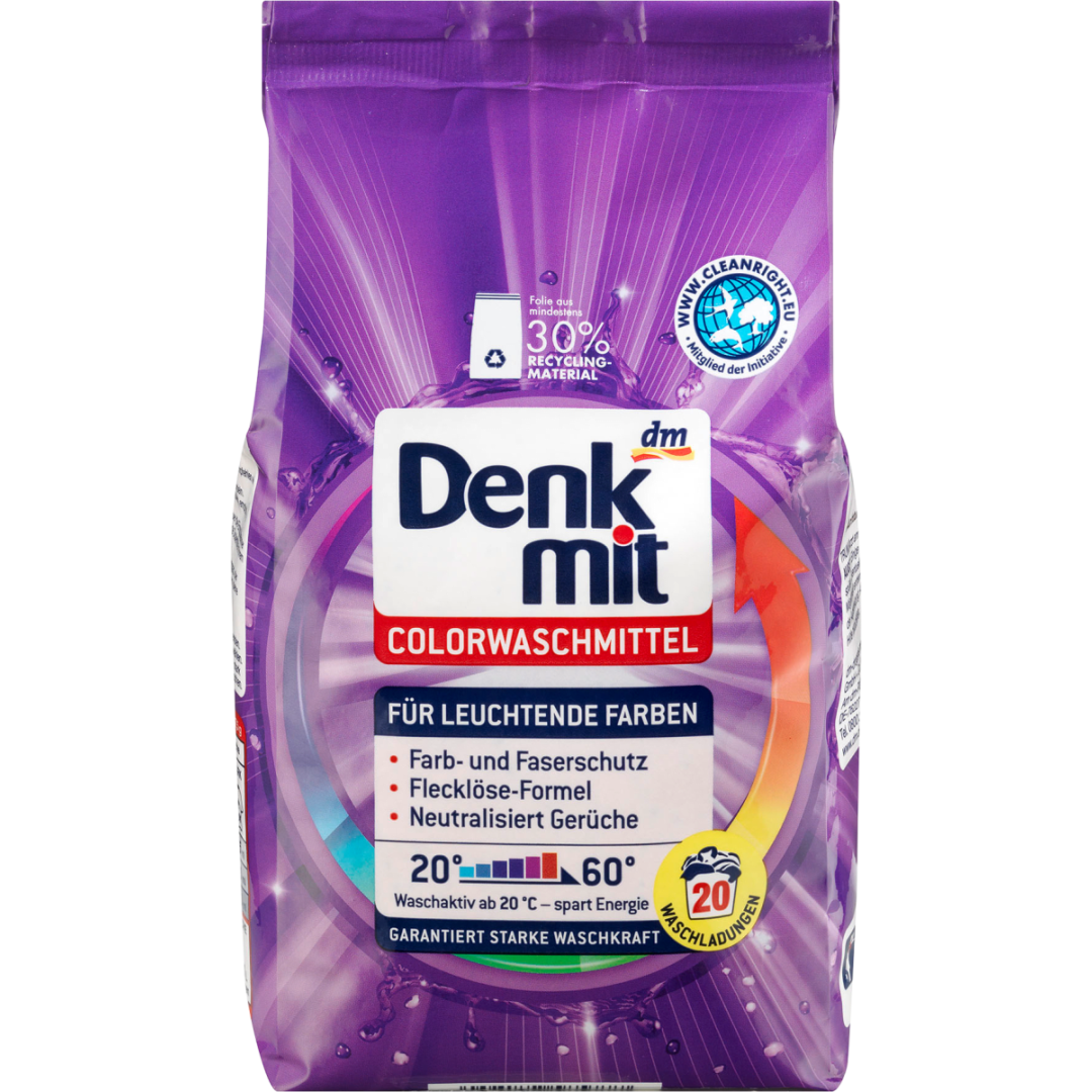 Пральний порошок для кольорової білизни DenkMit, 1,35 кг