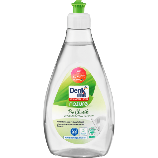 Засіб для миття посуду Denkmit безфосфатний гіпоалегений Ultra Nature Pro Climate 500мл