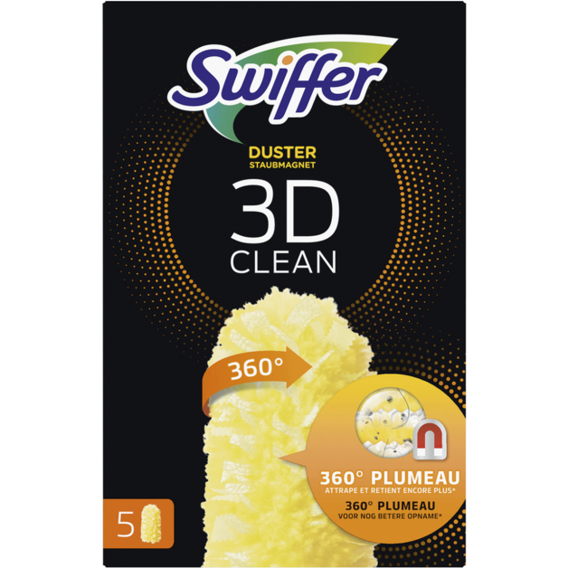 Запаски до піпідастра Swiffer 360° Duster для електростатичного пилу 5 шт
