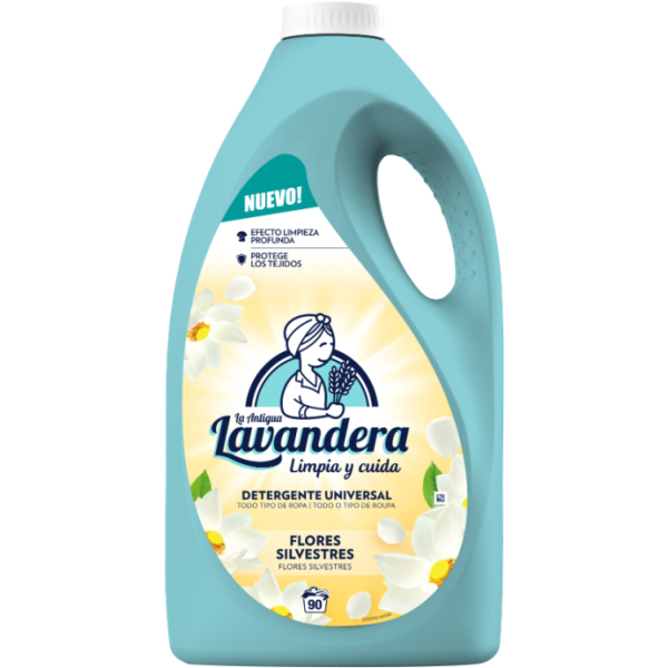 Гель для прання La Antigua Lavandera польові квіти, 90 прань, 4,5 л