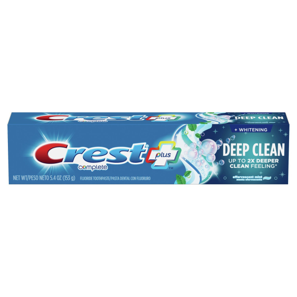 Зубна паста Crest Complete Plus Whitening+Deep Clean Effervescent Mint 153 г.