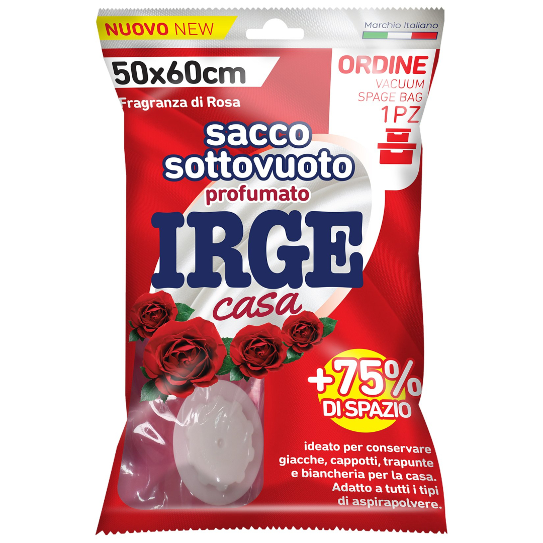 Парфумований вакуумний пакет для одягу Irge Троянда 50 х 60 см