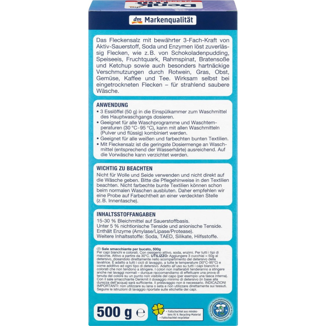 Засоби для виведення плям Denkmit Сіль 500g