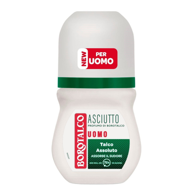 Дезодорант для тіла кульковий чоловічий BOROTALCO DEOD ROLL ON 50 UOMO ASCIUTTO NUOVO