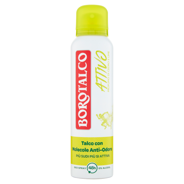 Дезодорант для тіла спрей BOROTALCO DEO ATT.GIALLO SPR.ML150