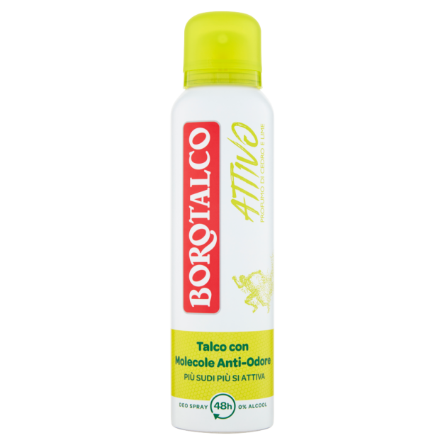 Дезодорант для тіла спрей BOROTALCO DEO ATT.GIALLO SPR.ML150