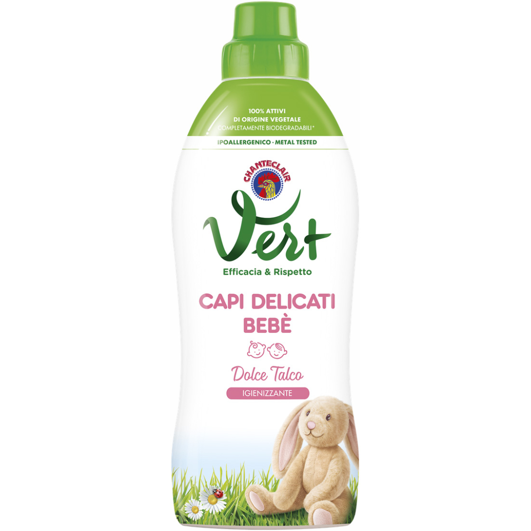 Рідкий засіб для прання дитячий CHANTECLAIR VERT BEBE CAPI DELICATI 750 ML.