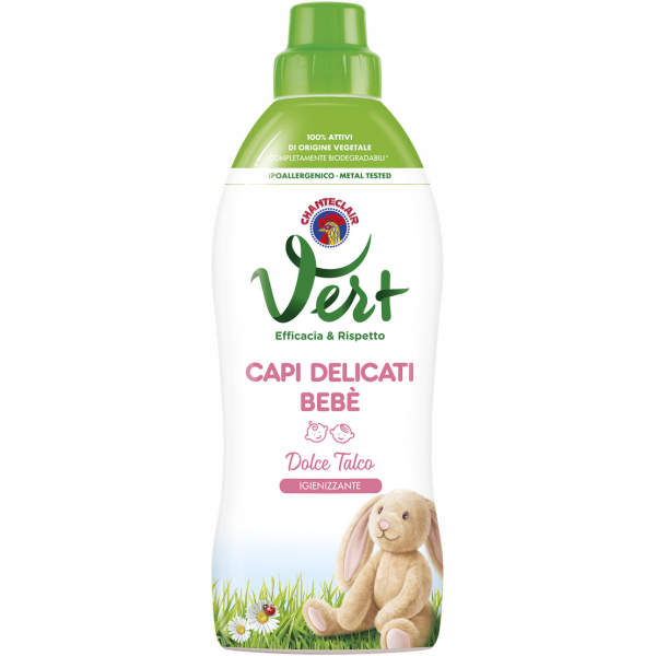 Рідкий засіб для прання дитячий CHANTECLAIR VERT BEBE CAPI DELICATI 750 ML.