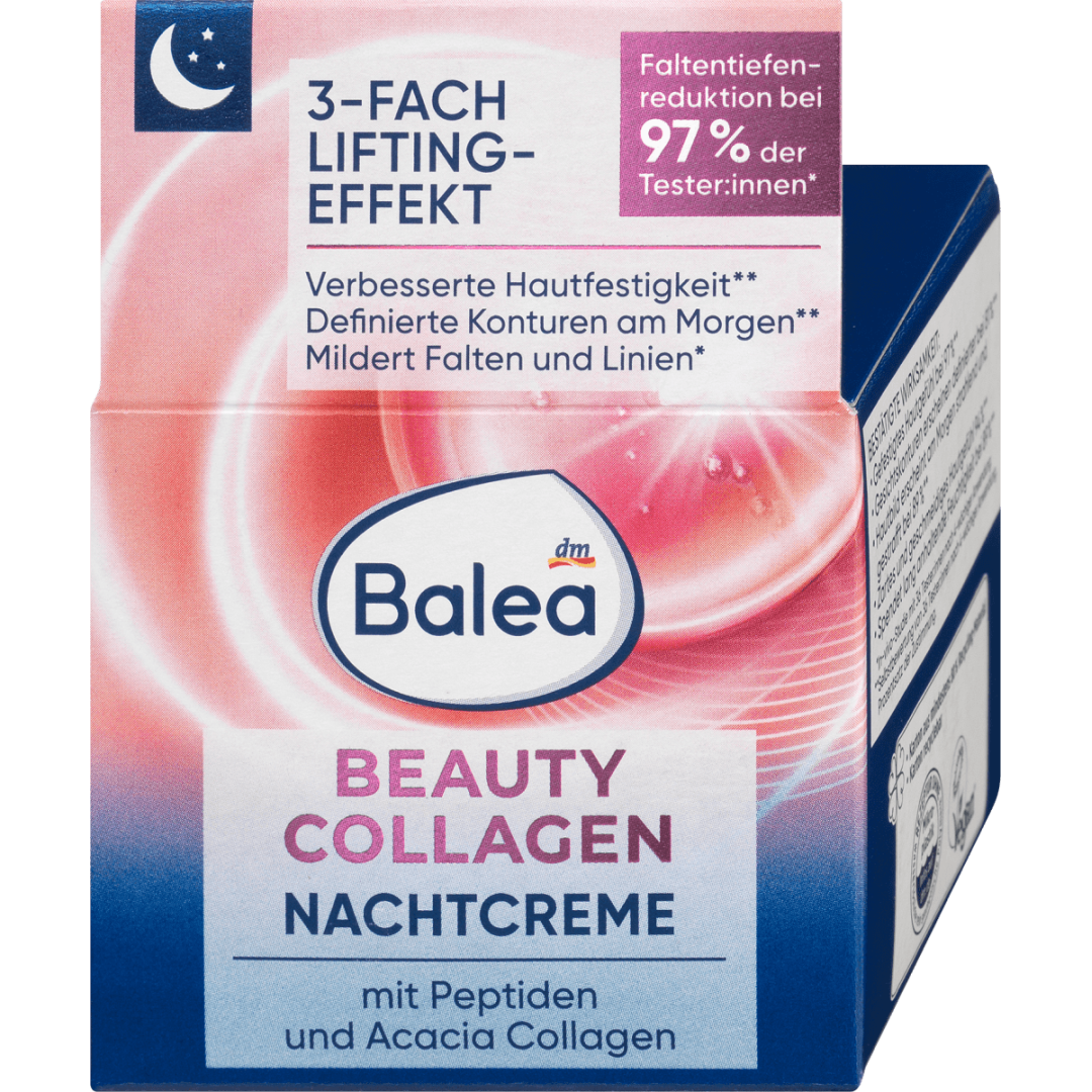 Нічний крем Balea Beauty Collagen з ліфтинг-ефектом, 50 мл