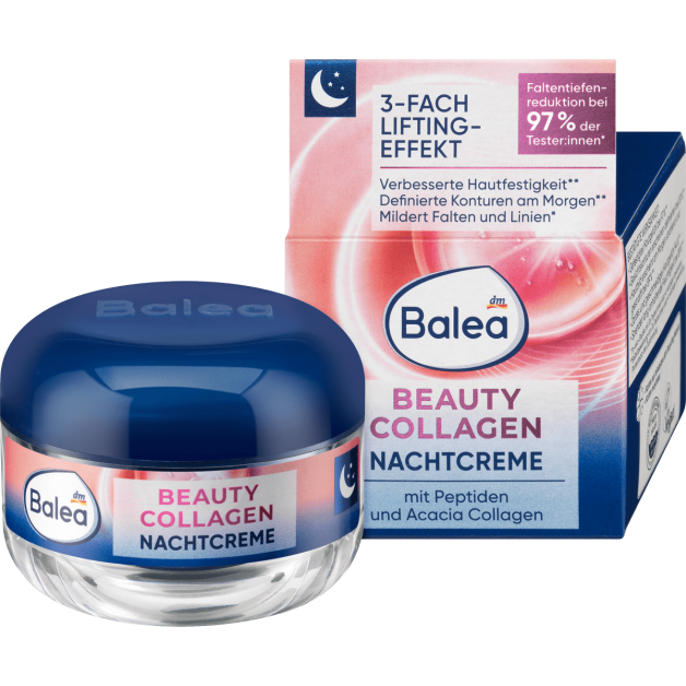 Нічний крем Balea Beauty Collagen з ліфтинг-ефектом, 50 мл