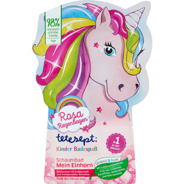 Піна для вани рожева tetesept Badezusatz Kinder Mein Einhorn, 40 мл