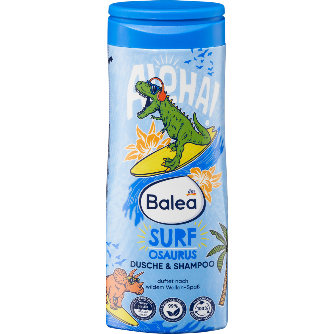 Гель для душу Balea Surfosaurus 2 в 1, 300 мл