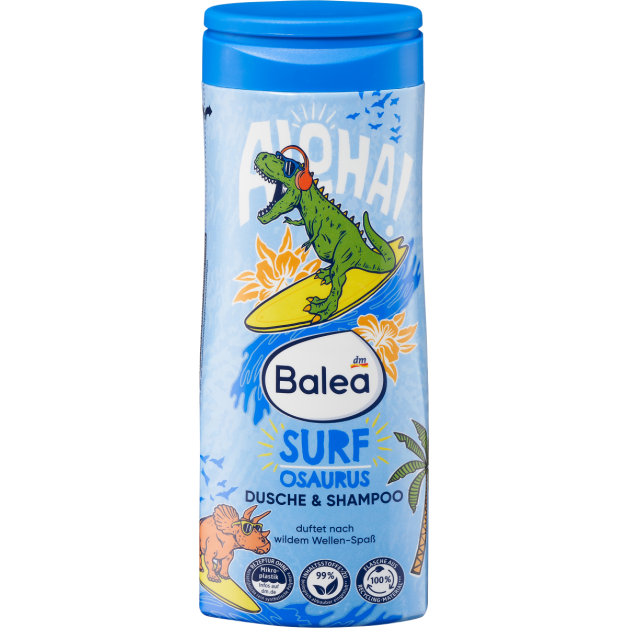 Гель для душу Balea Surfosaurus 2 в 1, 300 мл