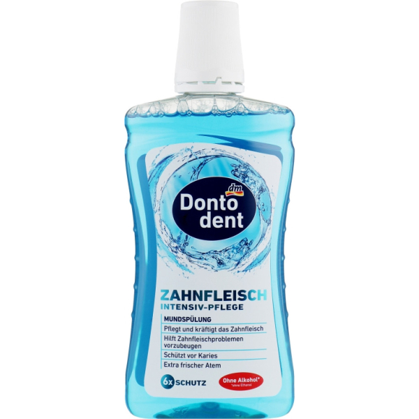 Ополіскувач для ротової порожнини Dontodent Свіжість 6 ступенів захисту, 500 мл