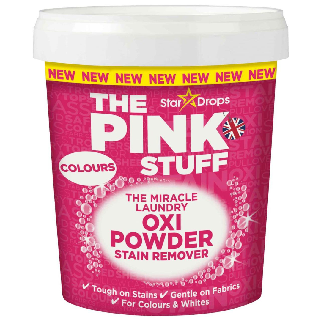 Кисневий порошок для видалення плям з кольорових речей The Pink Stuff Oxi Powder Stain Remover Colour, 1 кг