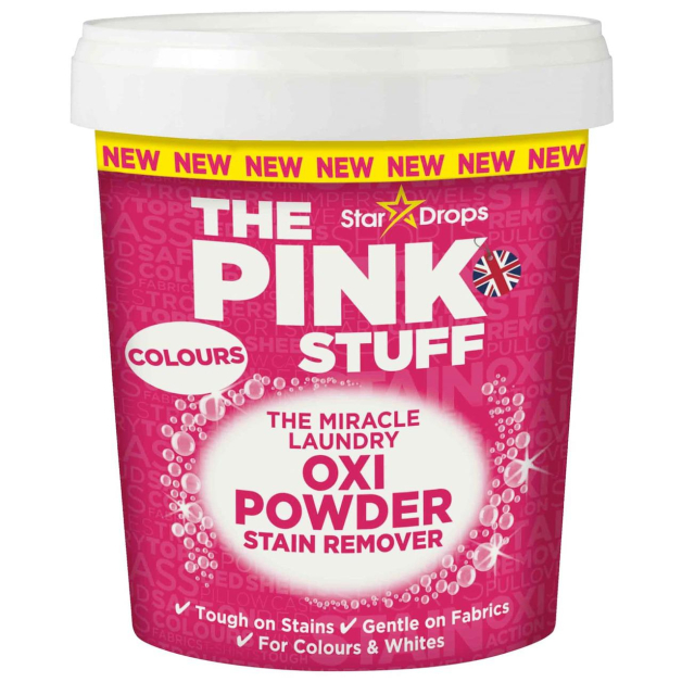 Кисневий порошок для видалення плям з кольорових речей The Pink Stuff Oxi Powder Stain Remover Colour, 1 кг