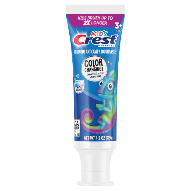Дитяча зубна паста Crest Kid's Advanced Colour Changing Toothpaste, Bubblegum Flavour 119 г