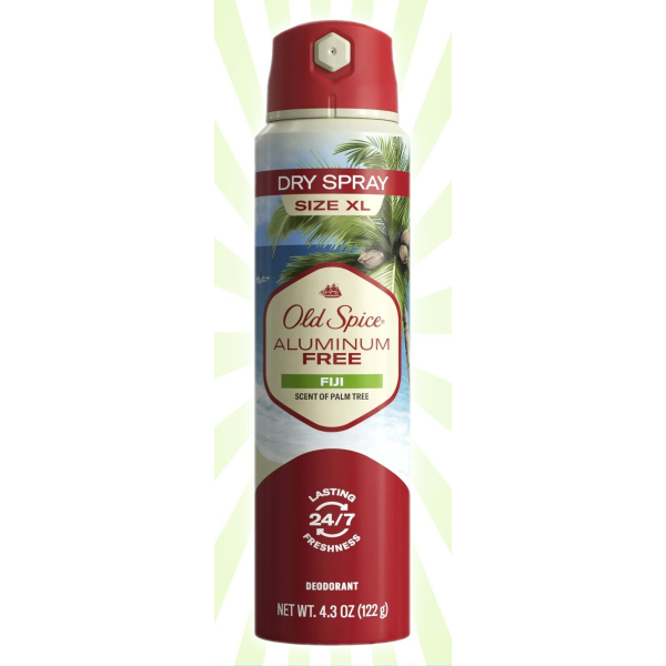 Дезодорант спрей Old Spice Aluminum Free Body Spray Deodorant Fiji (США) 122g