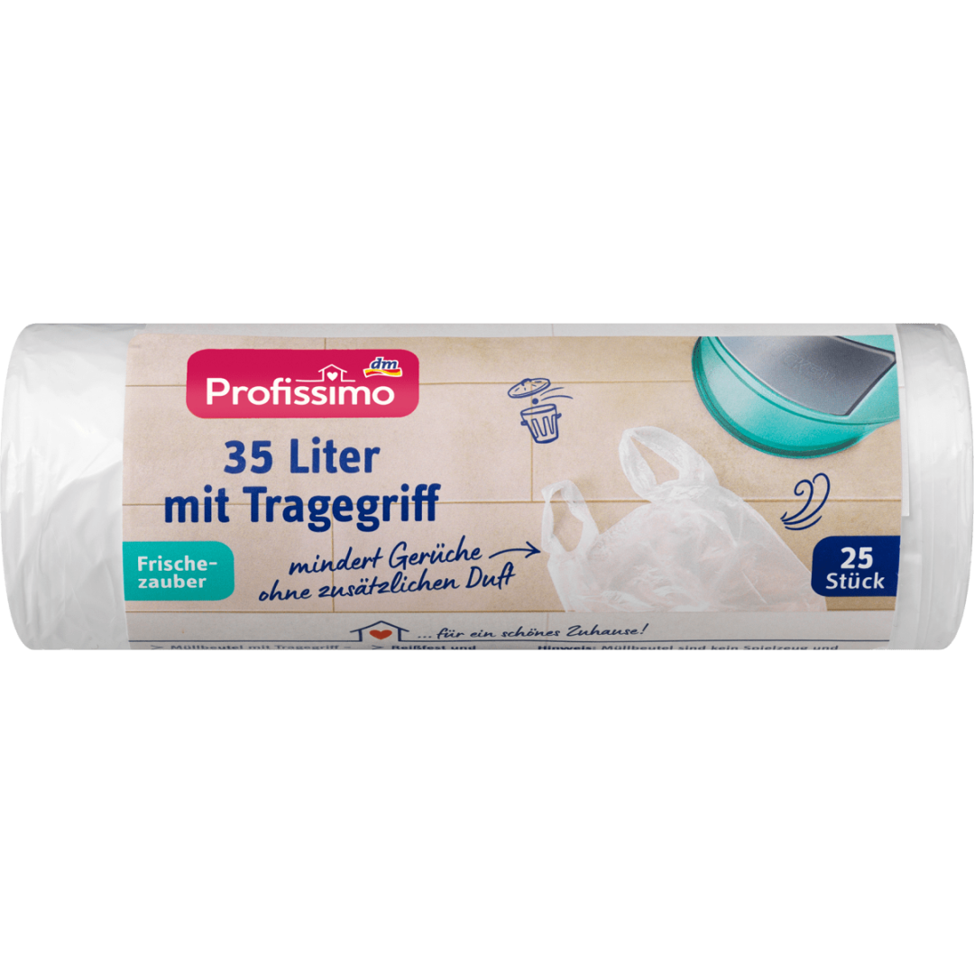 Пакети для сміття з ручками Profissimo 35 л, 25 шт.