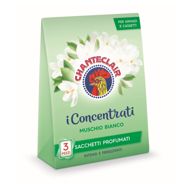 Освіжувач в гардероб Chanteclair iConcentrati Muschio Bianco, 3 шт