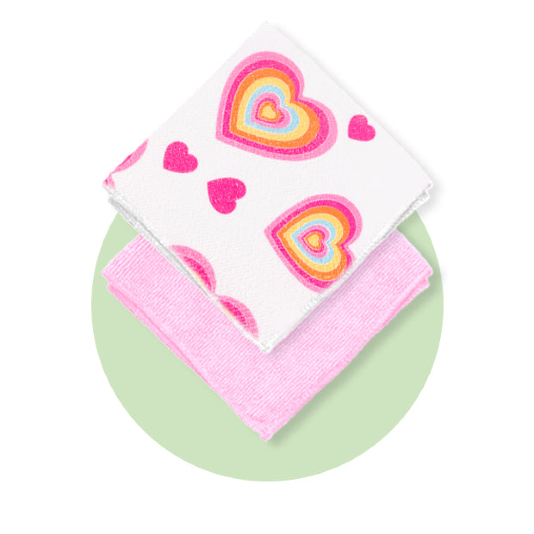 Серветки з мікрофібри універсальні лімітована колекція Minky Cloth All You Need Is Love Anti-Bacterial General Purpose Twin Pack, 2шт